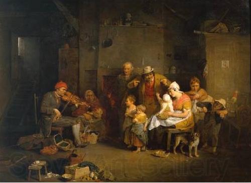 Sir David Wilkie The Blind Fiddler Spain oil painting art